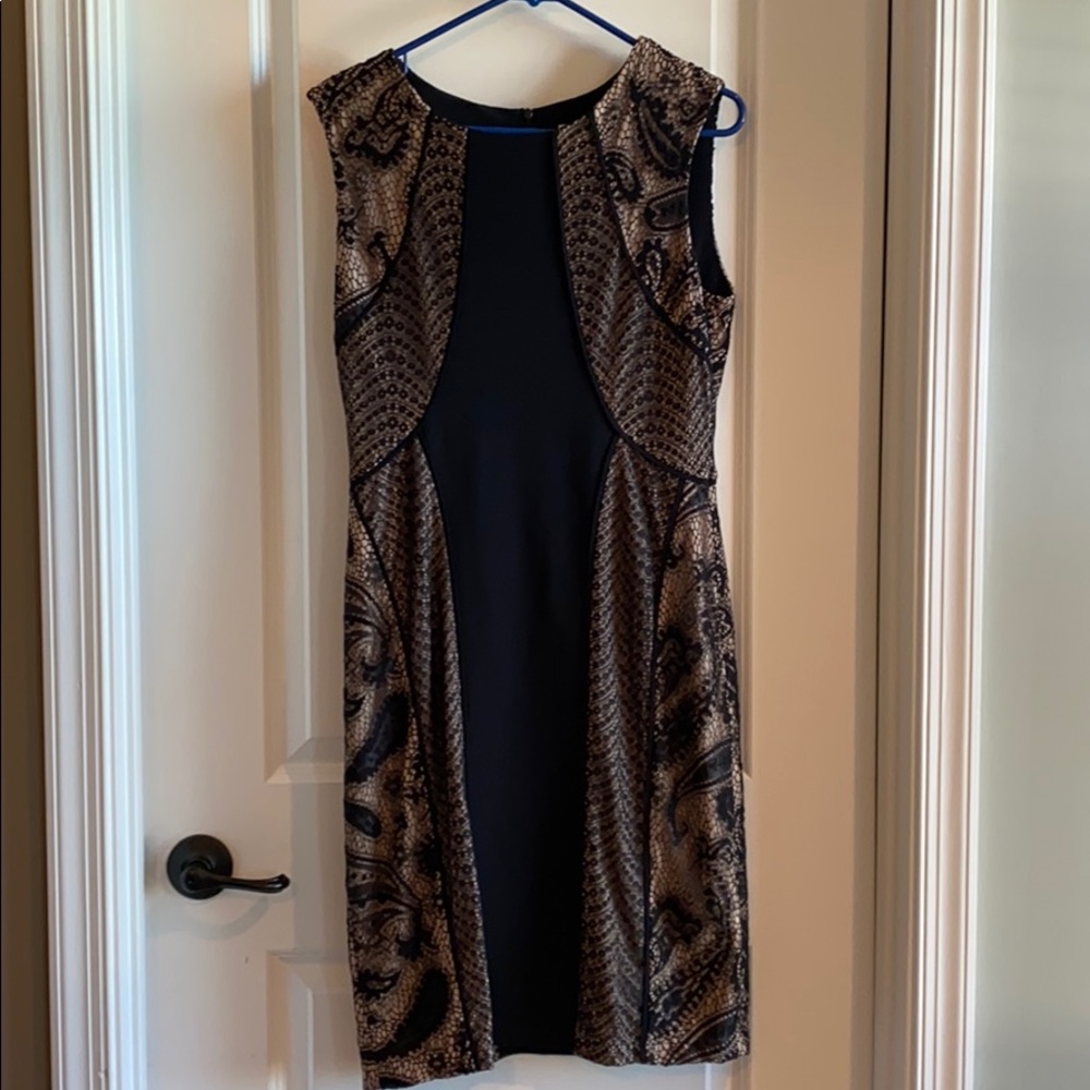 Joseph Ribkoff cap sleeve dress with side detail